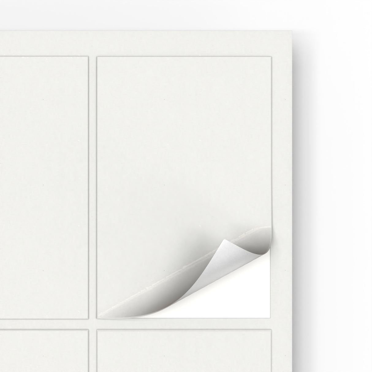 Etichette adesive rettangolari