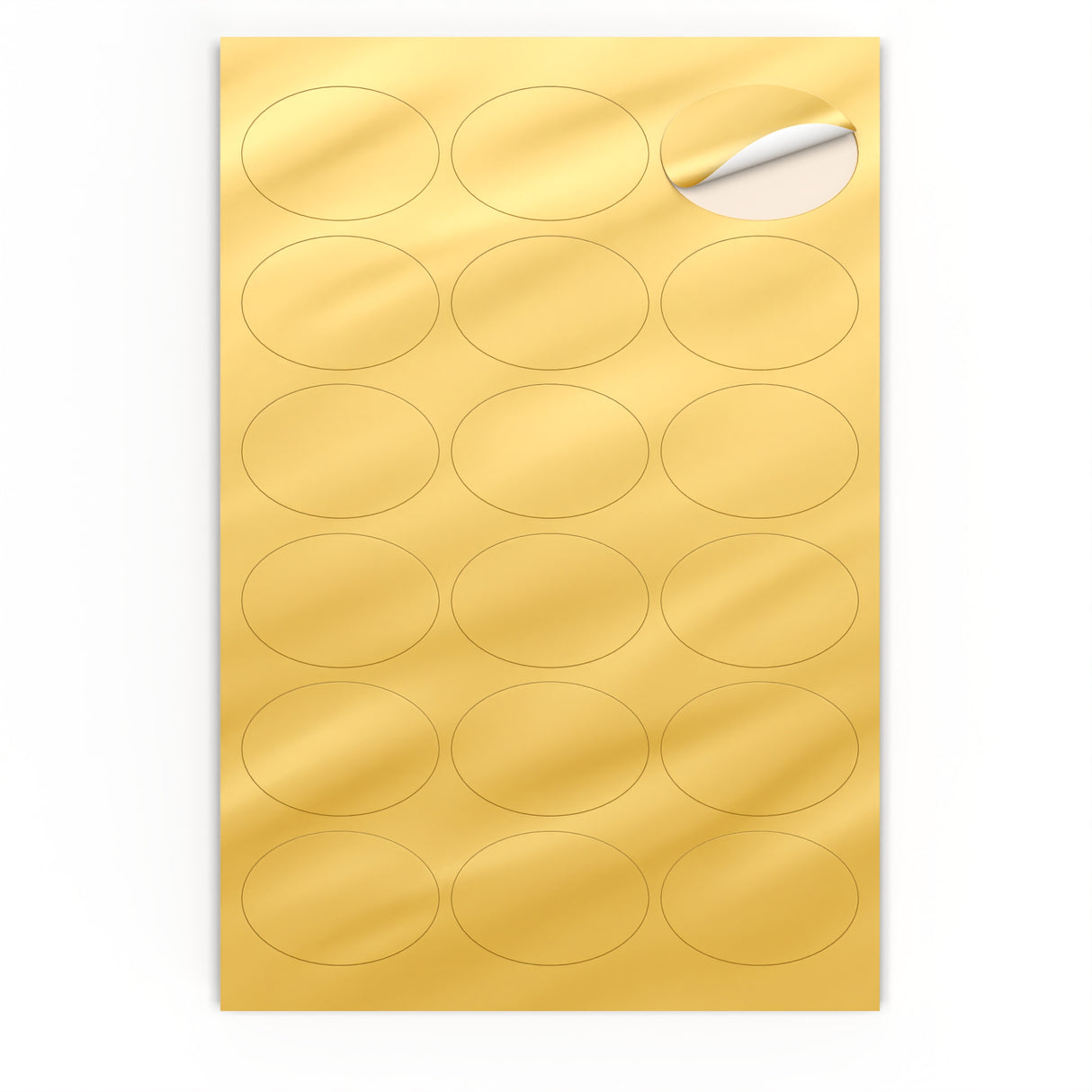 Etichette adesive ovale