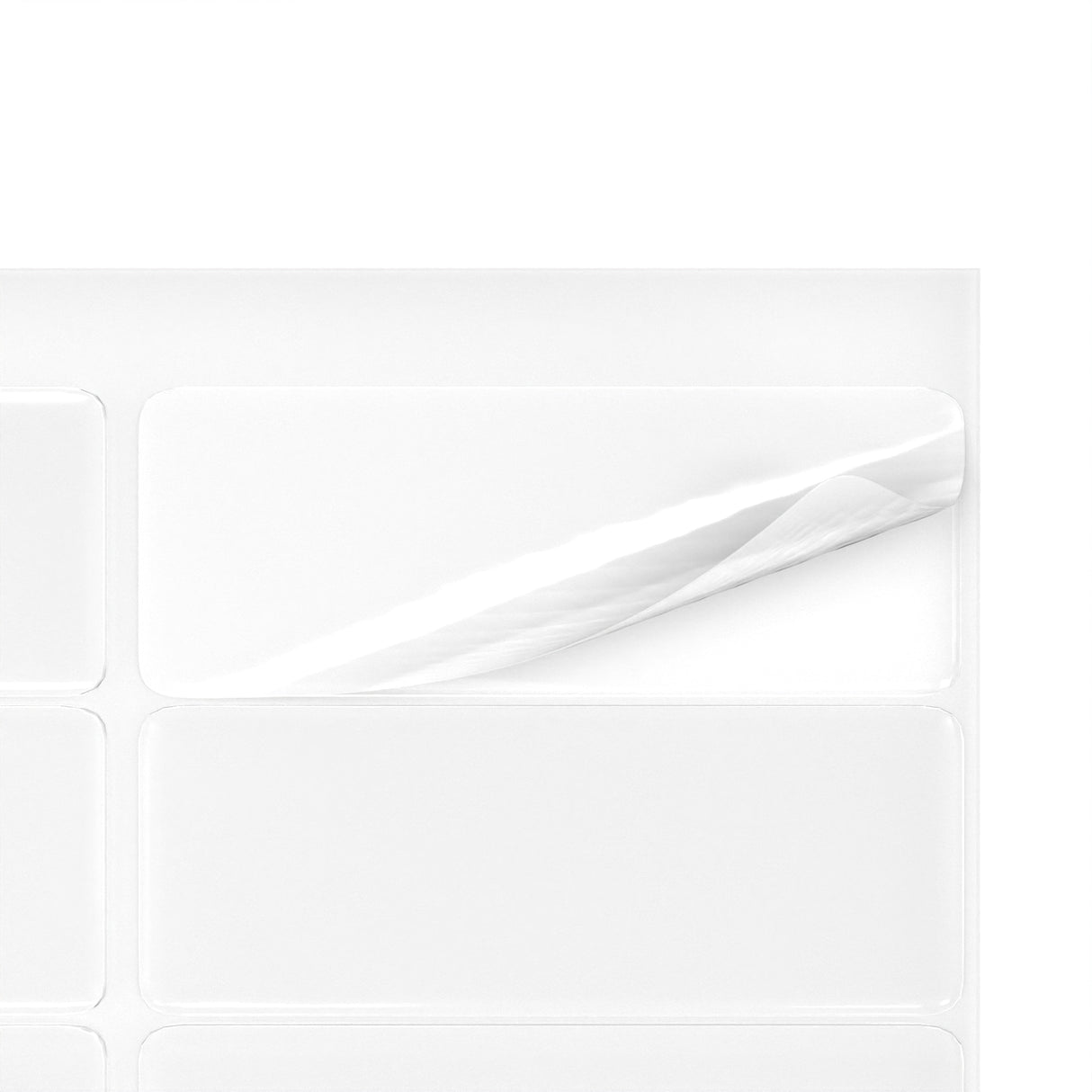 Etichette adesive rettangolari