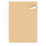 Etichette adesive ovale