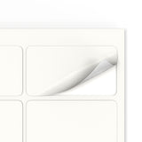 Etichette adesive rettangolari