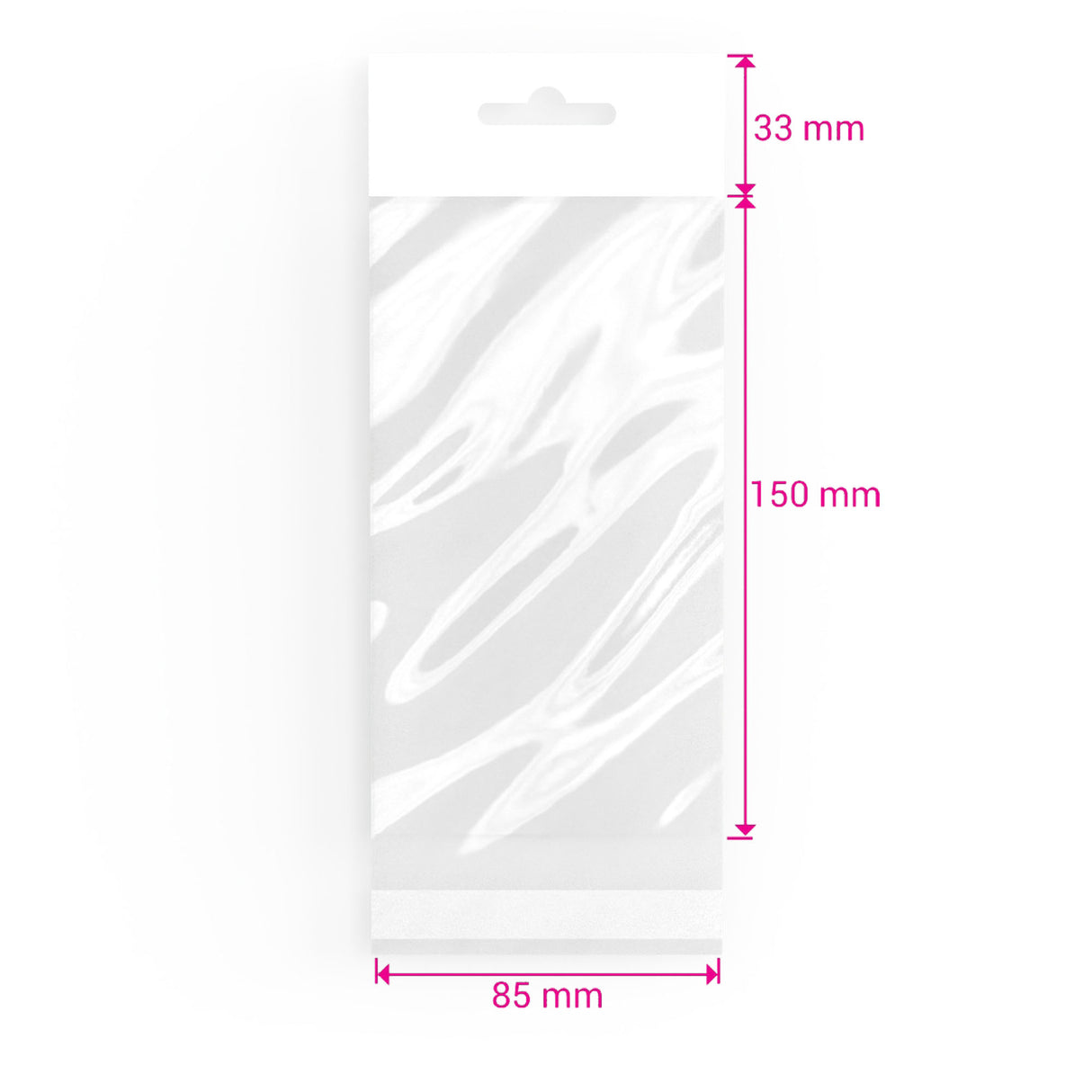 Sacchetti in cellofan con dispositivo d'aggancio (PPO)