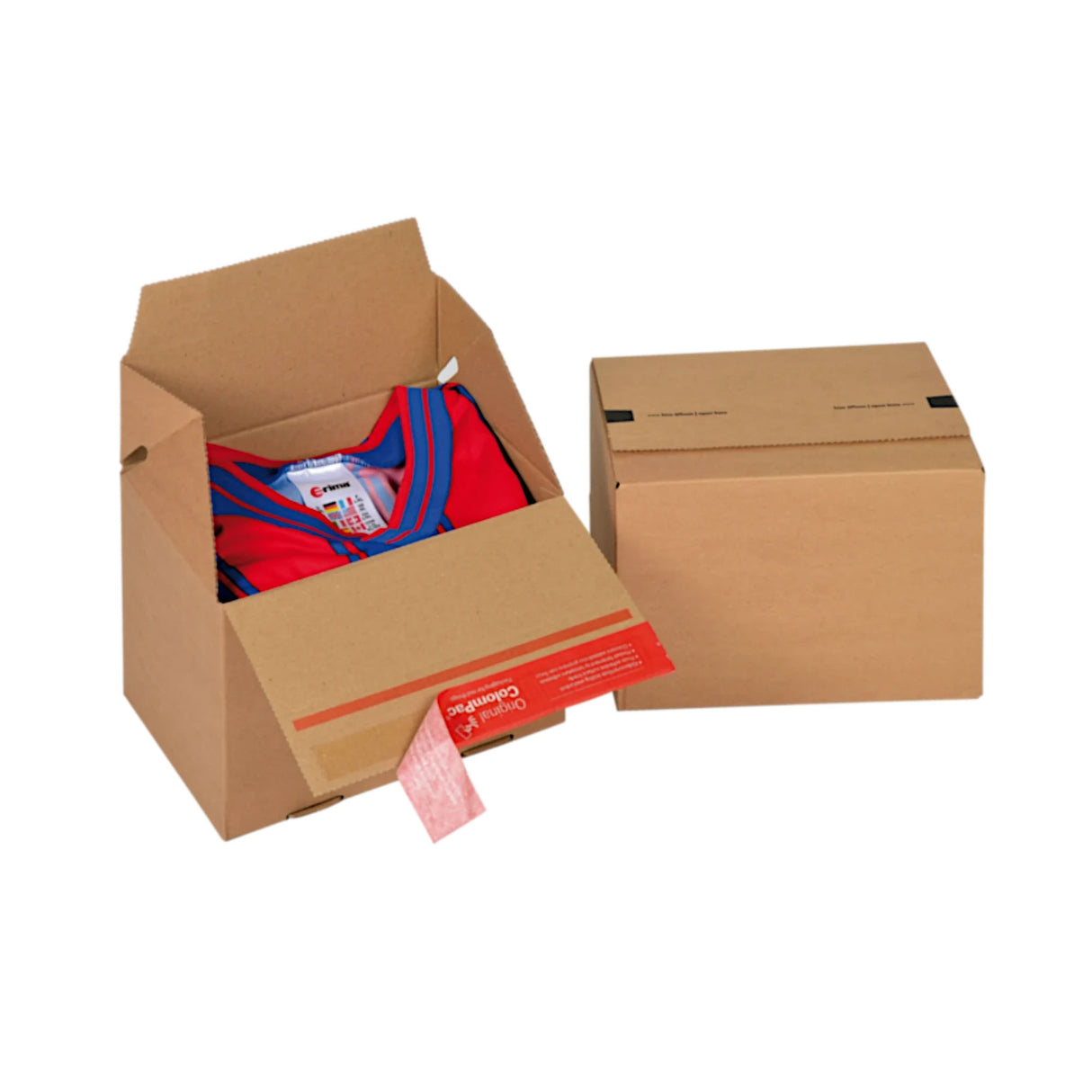 Scatola di cartone con chiusura autosigillante per spedizioni