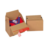Scatola di cartone con chiusura autosigillante per spedizioni