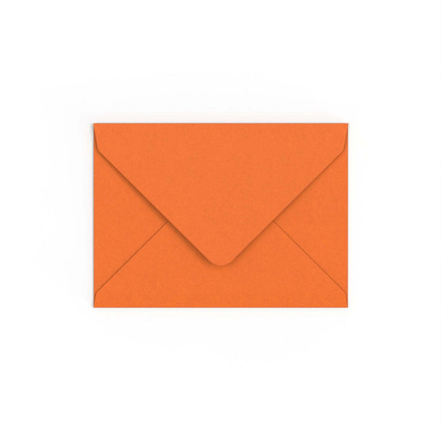 Flame Orange British Made Gummed V-Flap Envelope (133 x 184mm)
