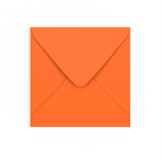 Orange Gummed V-Flap Envelope (155 x 155mm)