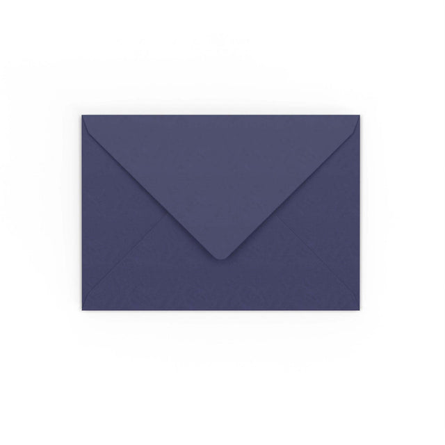 C6 Dark Blue Gummed V-Flap Envelope (114 x 162mm)
