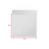 Sacchetto trasparente con chiusura a pressione