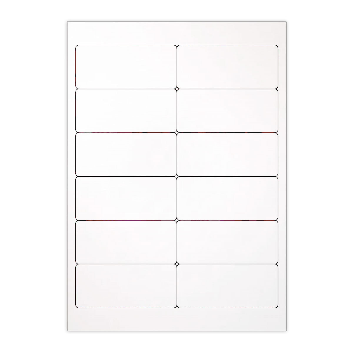 Etichette adesive  bianche e trasparenti