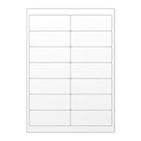 Etichette adesive  bianche e trasparenti