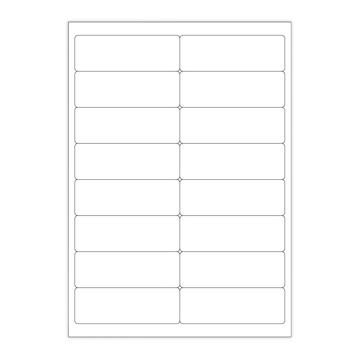 Etichette adesive  bianche e trasparenti