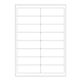 Etichette adesive  bianche e trasparenti