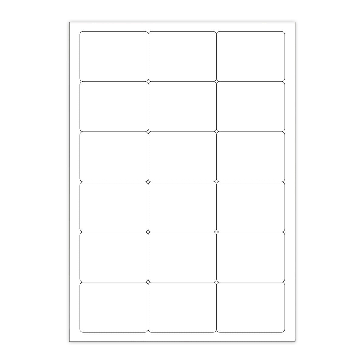 Etichette adesive  bianche e trasparenti