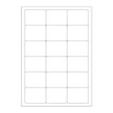 Etichette adesive  bianche e trasparenti