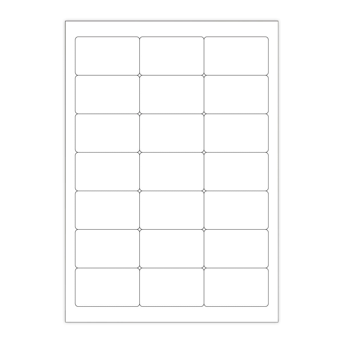 Etichette adesive  bianche e trasparenti