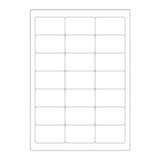 Etichette adesive  bianche e trasparenti