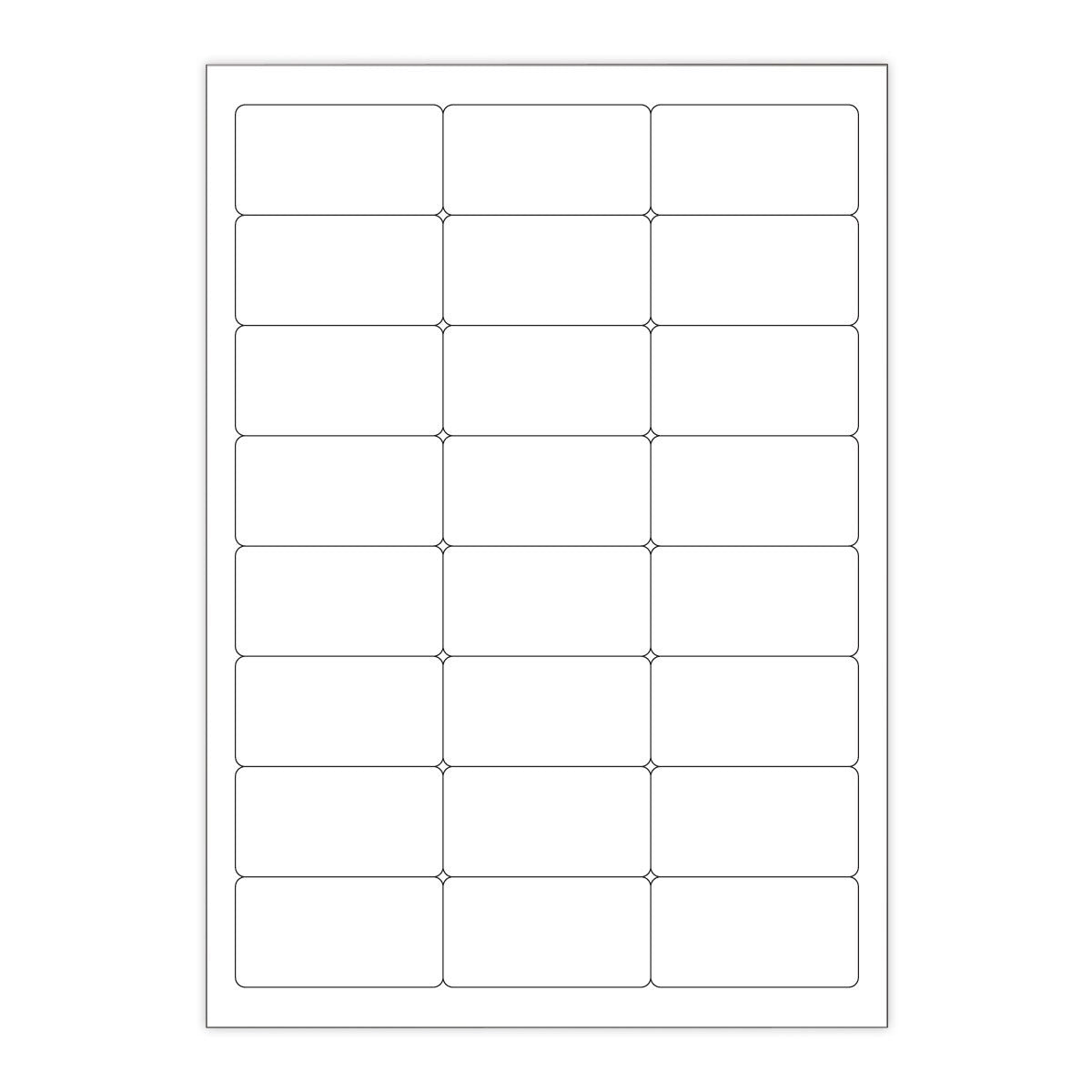 Etichette adesive  bianche e trasparenti