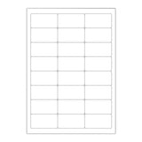 Etichette adesive  bianche e trasparenti