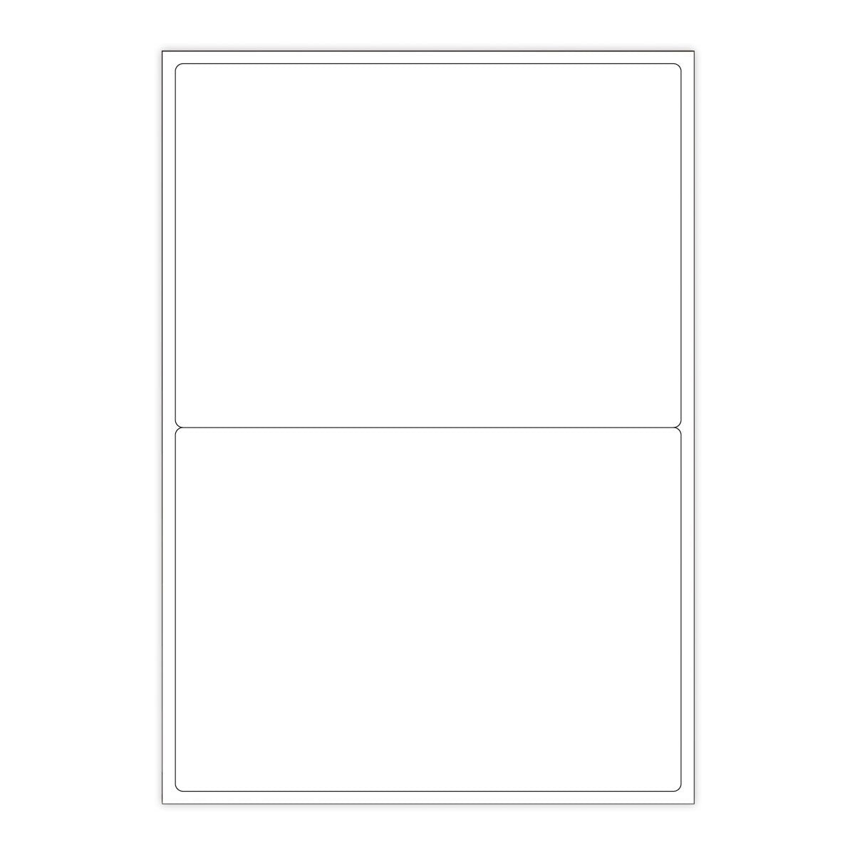 Etichette adesive  bianche e trasparenti