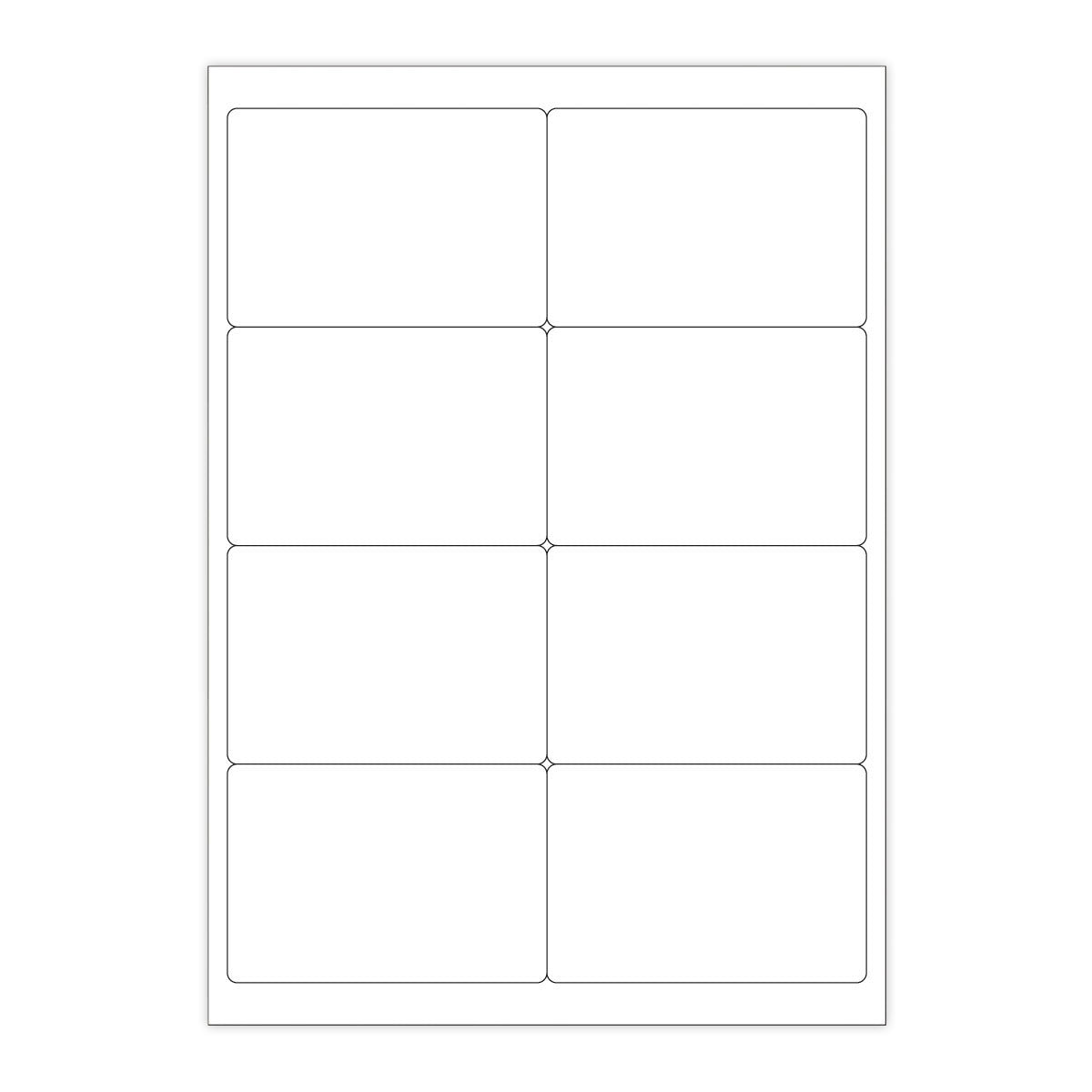 Etichette adesive  bianche e trasparenti