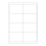 Etichette adesive  bianche e trasparenti