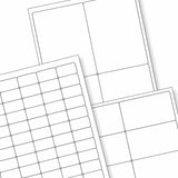 Etichette adesive  bianche e trasparenti