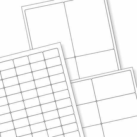 Etichette adesive  bianche e trasparenti