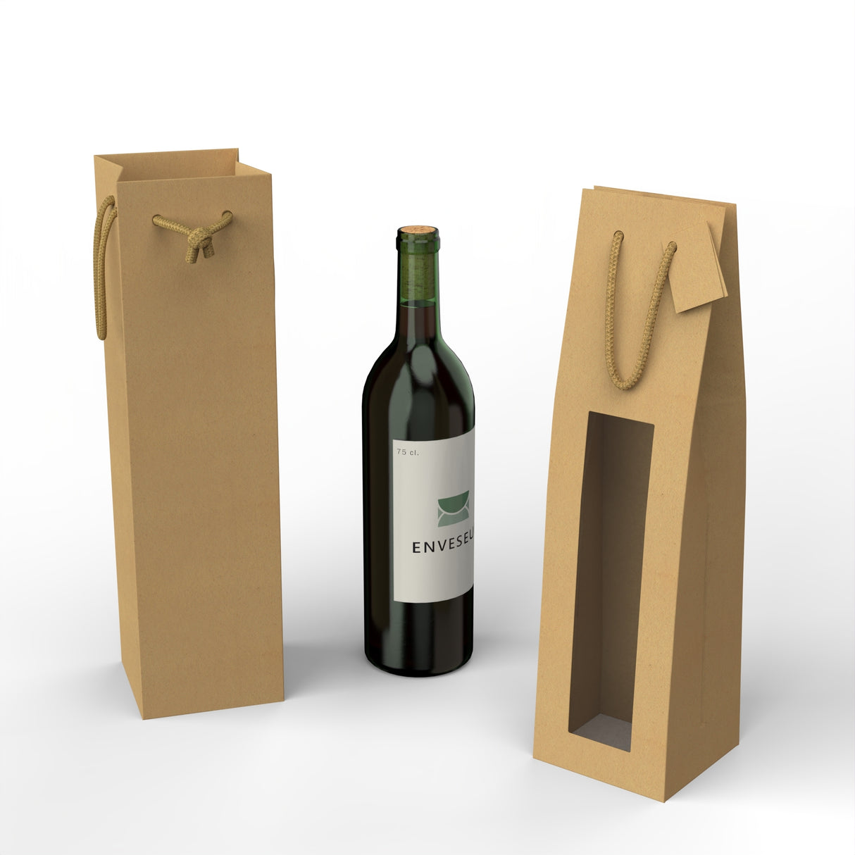 Astuccio in carta per bottiglie di vino (75 cl.)
